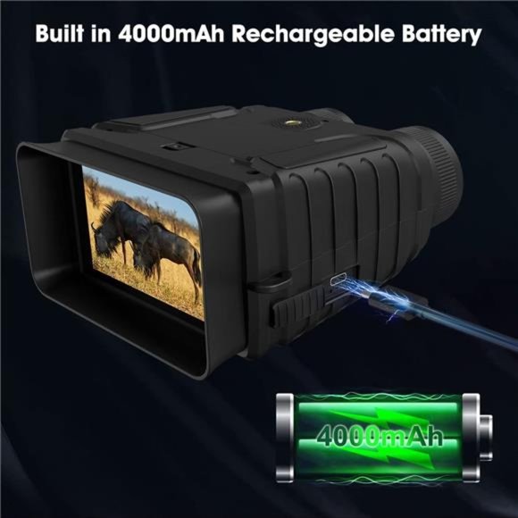 Night Vision Binocular- 4.5'' Large Screen Night Vision Goggles 32GB Memory Card - Picture 6 of 6